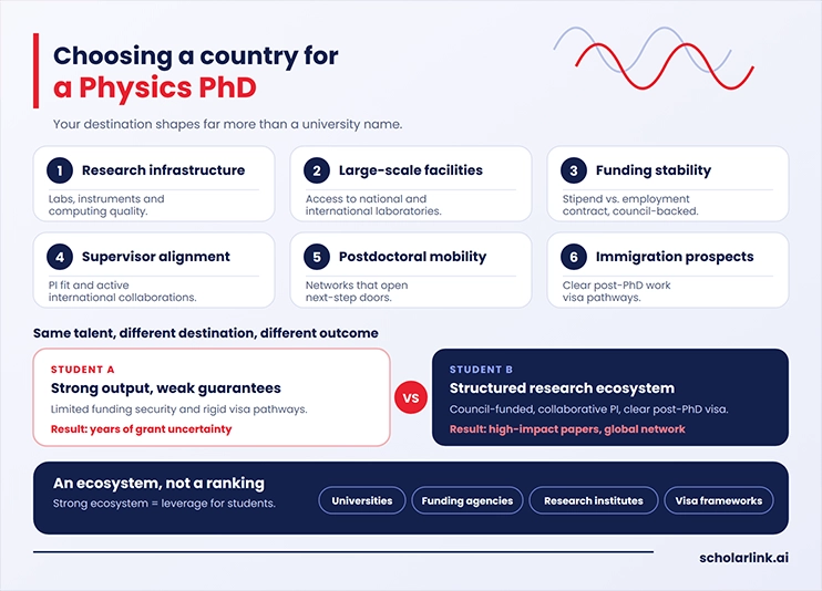 Best Countries for a Physics PhD