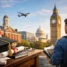 International student exploring direct-entry PhD opportunities without a master’s, with university landmarks, graduation cap, and global academic pathway symbols