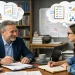 Realistic featured image showing a PhD supervisor and doctoral student in a professional meeting, with visual symbols representing mutual expectations, academic guidance, progress tracking, communication, and research collaboration.