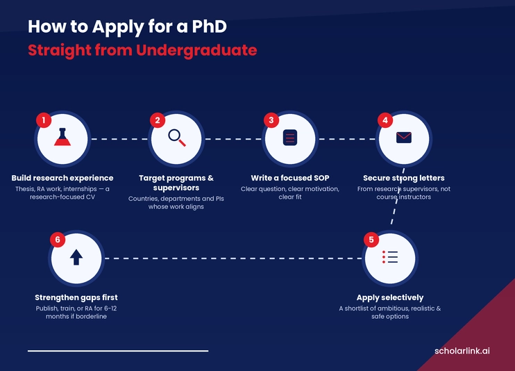 How to Apply for a PhD Straight from Undergraduate