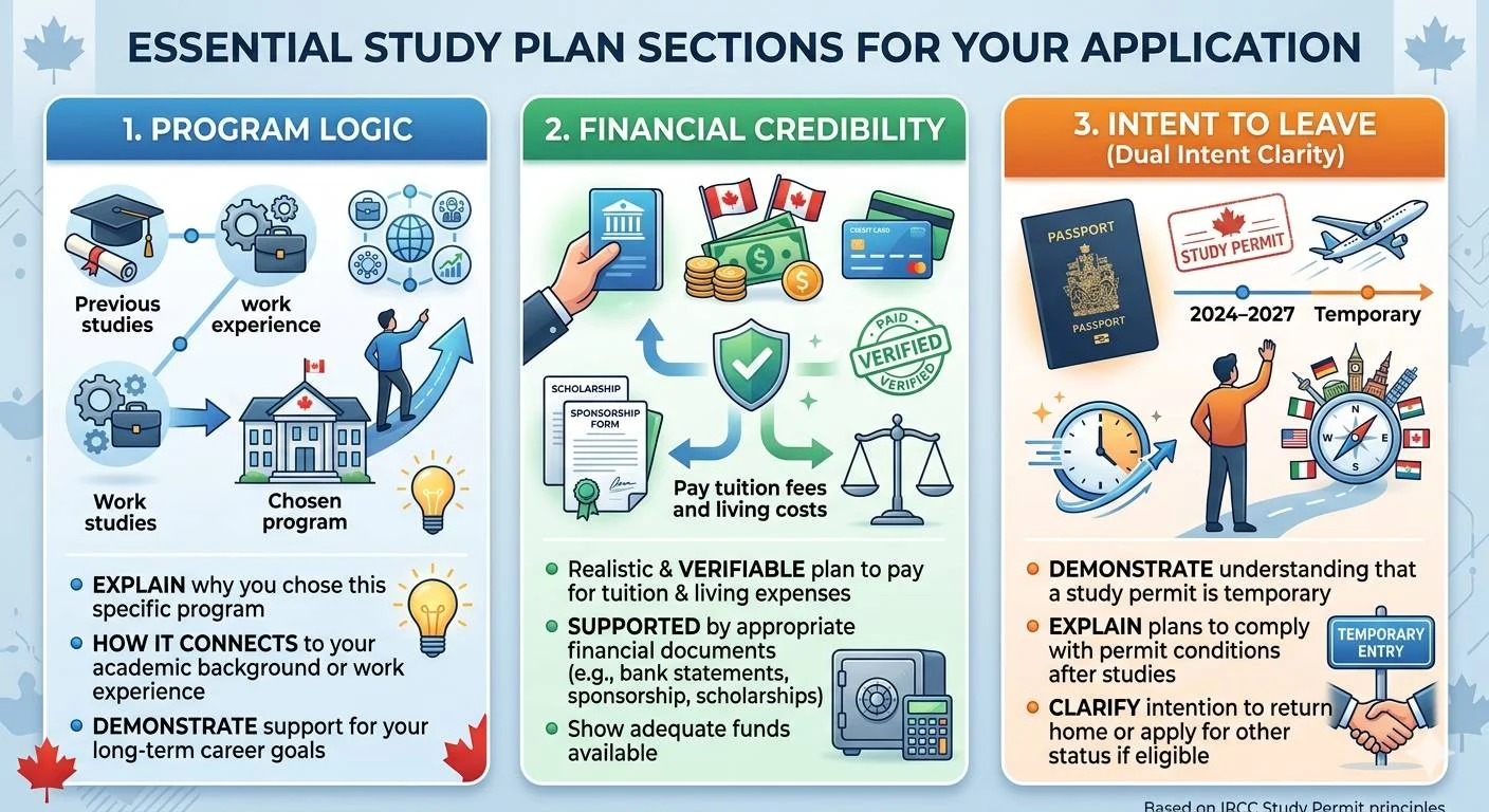 essential study plan section for your application