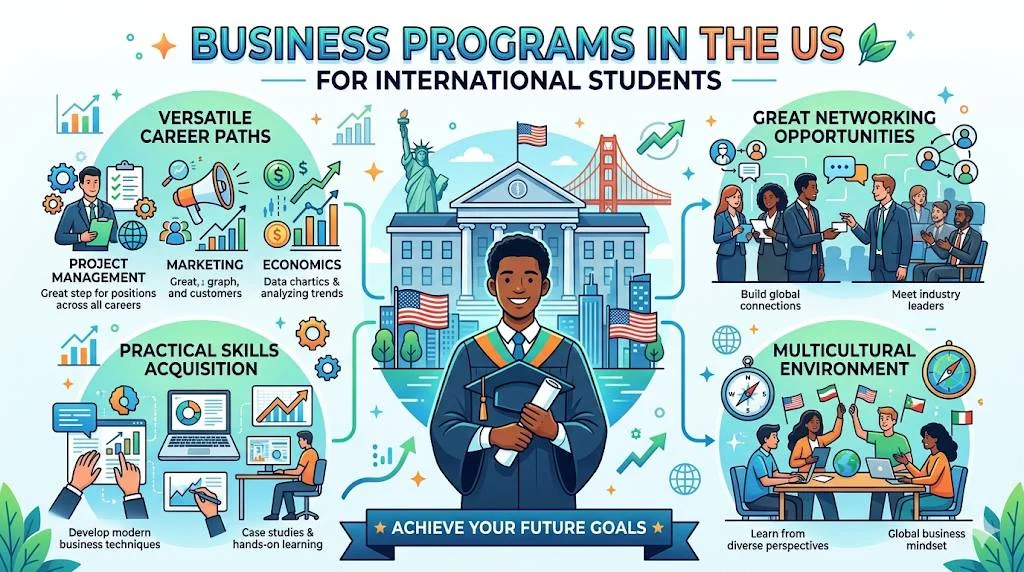 Business Programs in the US for International Students info