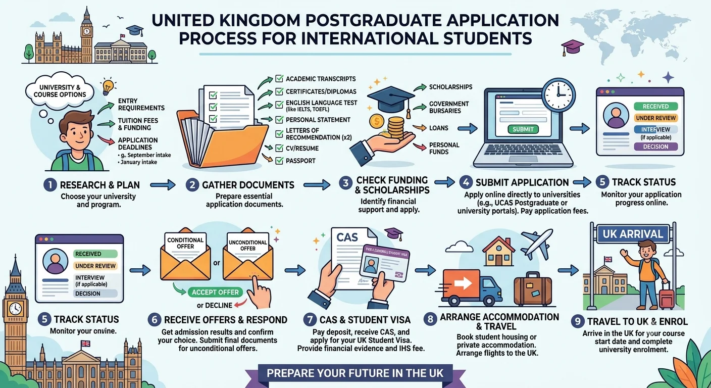 United Kingdom Postgraduate Application Process