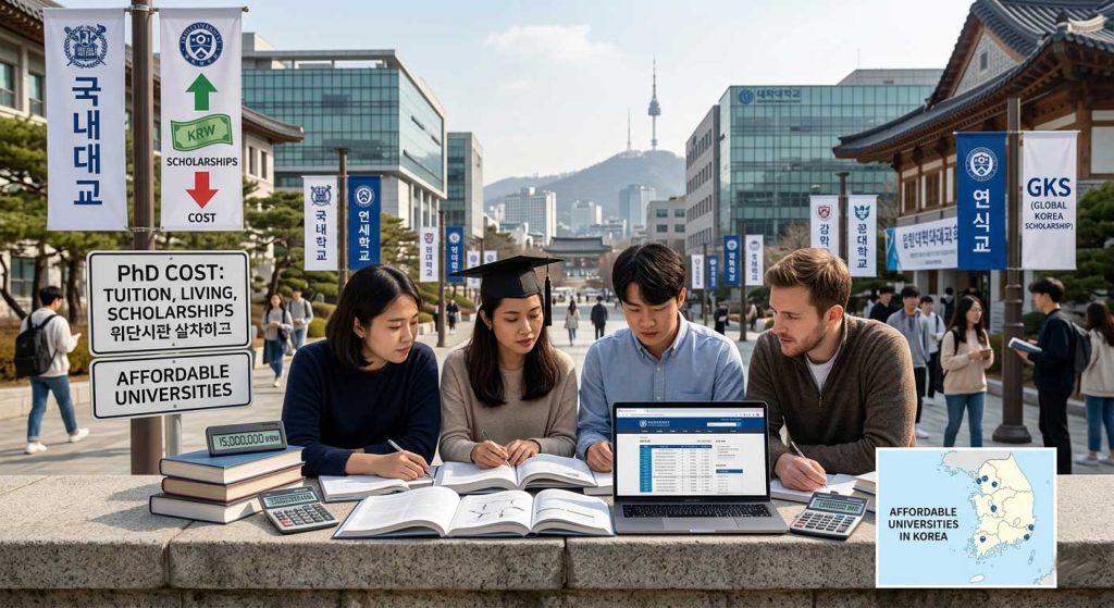 phd cost in south korea