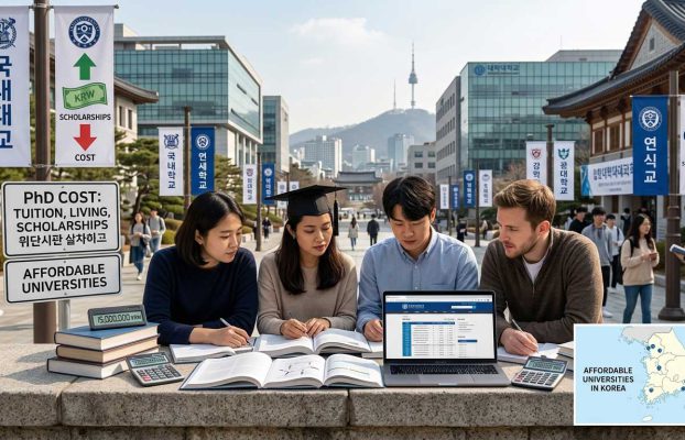 PhD Cost in South Korea: Tuition, Living, Scholarships & Affordable Universities