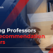 asking professors for recommendation letters