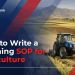 sop for agriculture