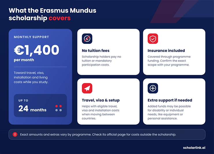 Erasmus Mundus Scholarship Benefits and Funding
