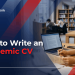 how to write an academic cv